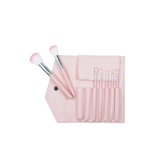 FS MAKE UP BROCHAS SET X 7 ESTUCHE ROSA