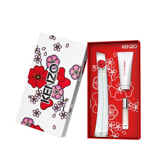 FLOWER BY KENZO FLOWER BY KENZO EAU DE PARFUM 100ML + TRAVEL SPRAY 10ML + BODY LOTION 75ML