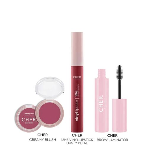 CHER VINYL DUSTY ROSE+ BROW LAMINATOR+ CREAMY BLUS