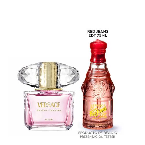 BRIGHT CRYSTAL PARFUM 90ML + RED JEANS EDT
