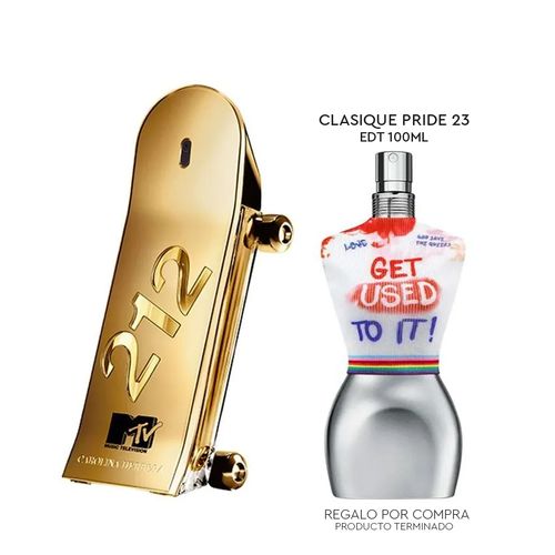212 HEROES MTV MEN EDT 90ML + CLASSIQUE PRIDE EDT